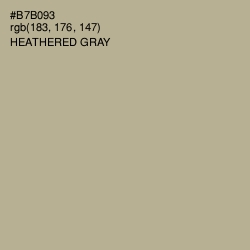 #B7B093 - Heathered Gray Color Image